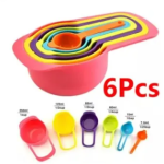 Measurement Cup Set 6 pieces set - Multi Color
